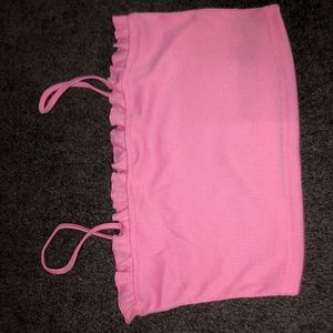 Women’s pink crop top